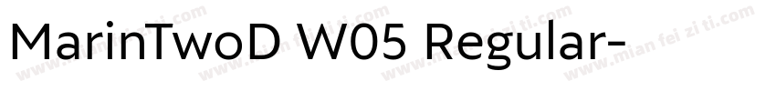 MarinTwoD W05 Regular字体转换